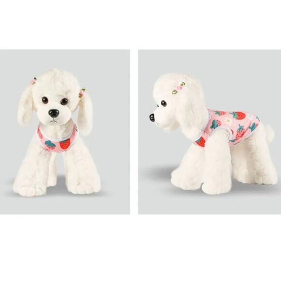 Dog Shirt Pet Clothing Strawberry Tank Top Pink Small Dog Size XL - Picture 7 of 7